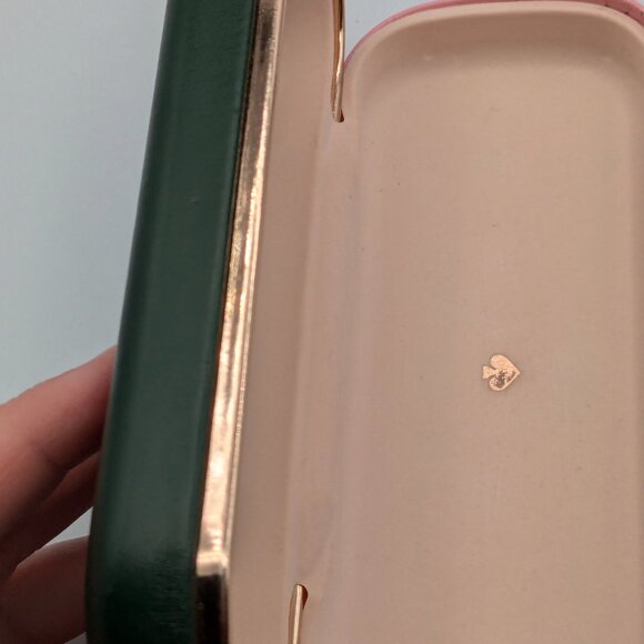 Kate Spade New York Pink and Green Eyeglass Clamshell Hard Case - Picture 5 of 12